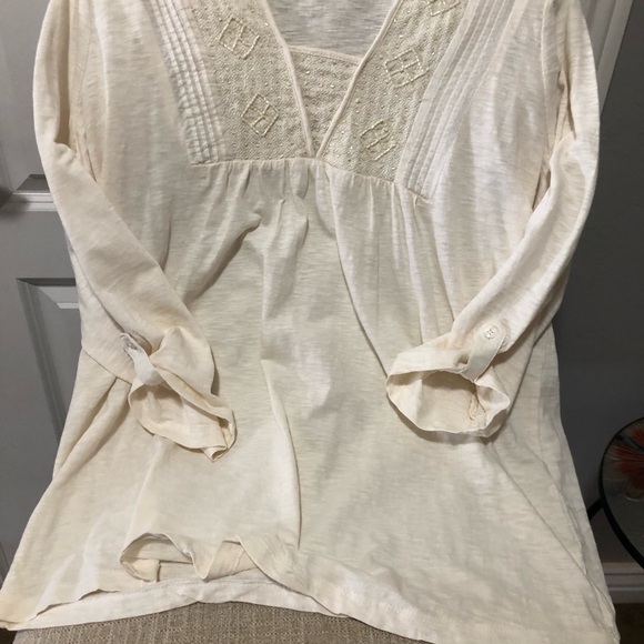 Krazy Kay white sequence woman’s size XL 100 % bohemian and lace. - Picture 1 of 7